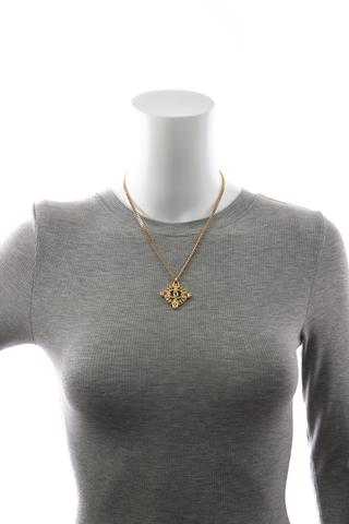 Crystal CC Pendant Necklace