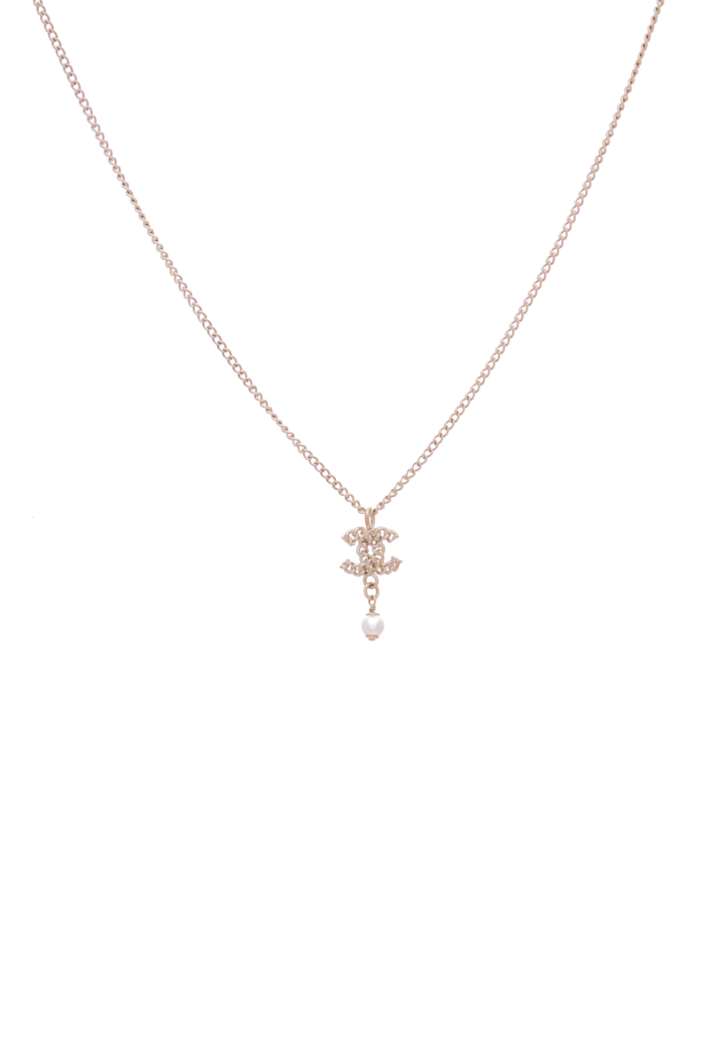 CC Drop Pendant Necklace