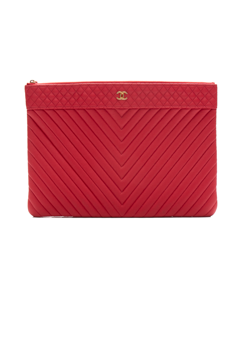 Chanel-Large-Chevron-CC-O-Case-Zip- Pouch-295913
