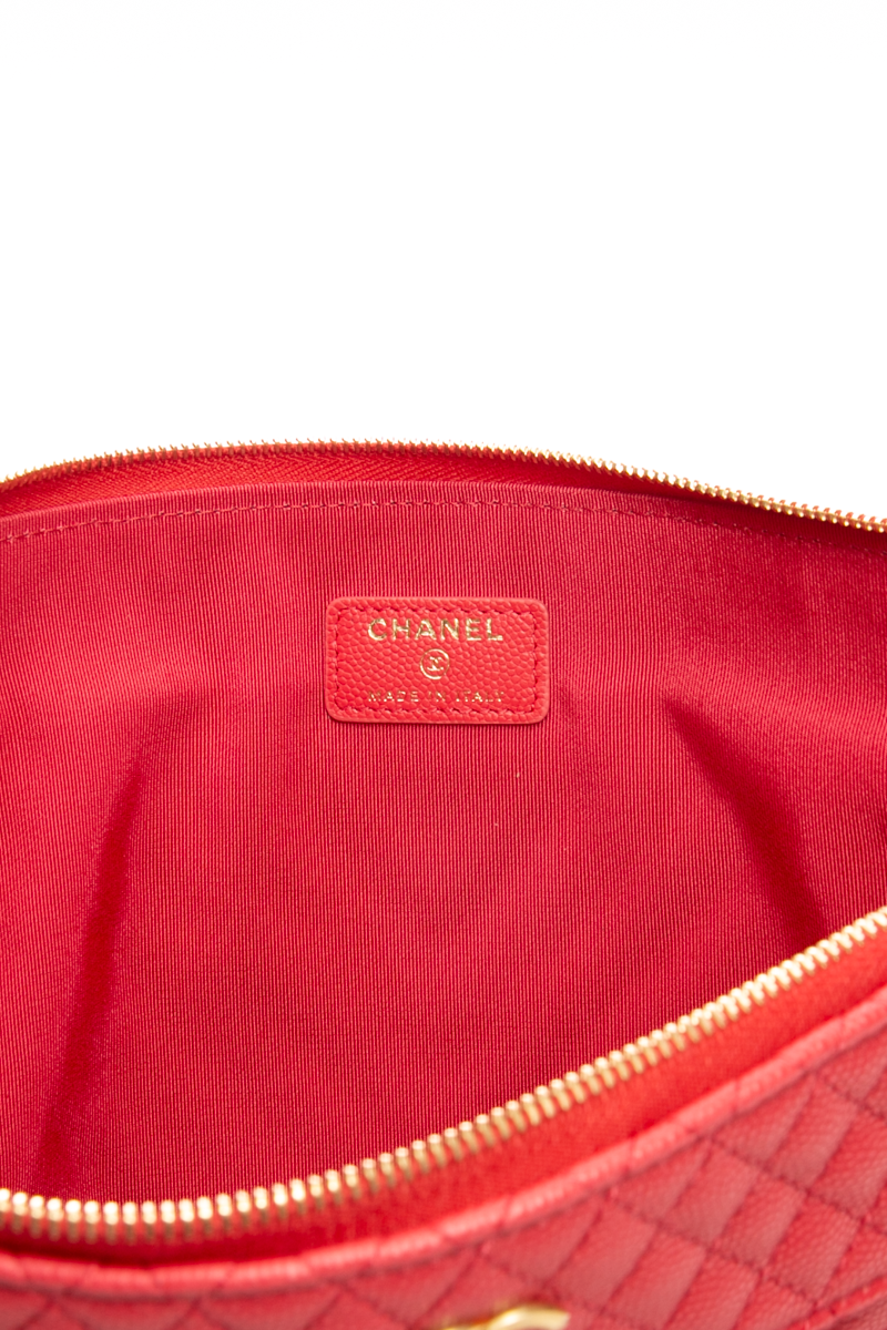 Large Chevron CC O-Case Zip Pouch