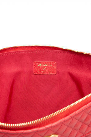 Large Chevron CC O-Case Zip Pouch