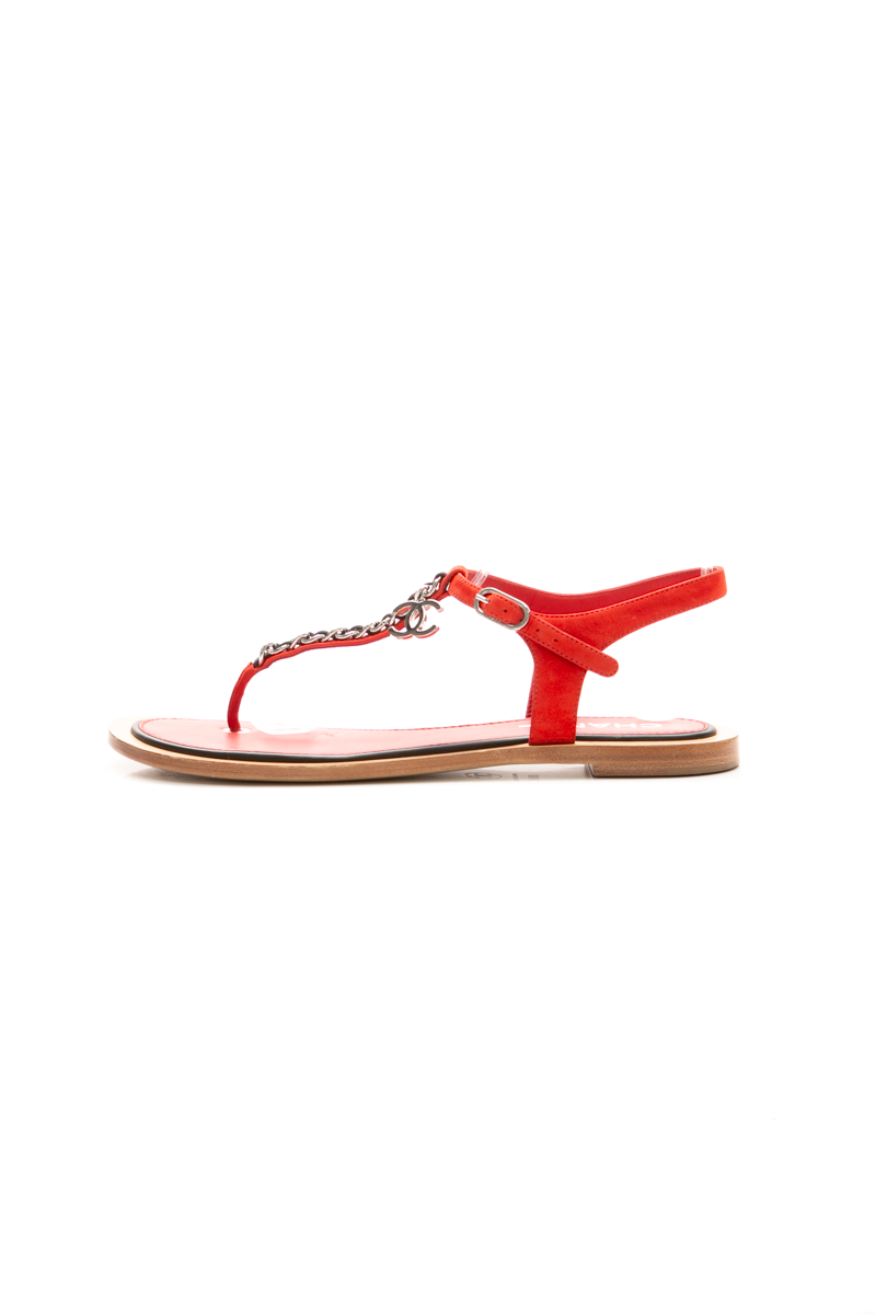 Chanel-Chain-Thong-Sandals-Size-38.5-297332