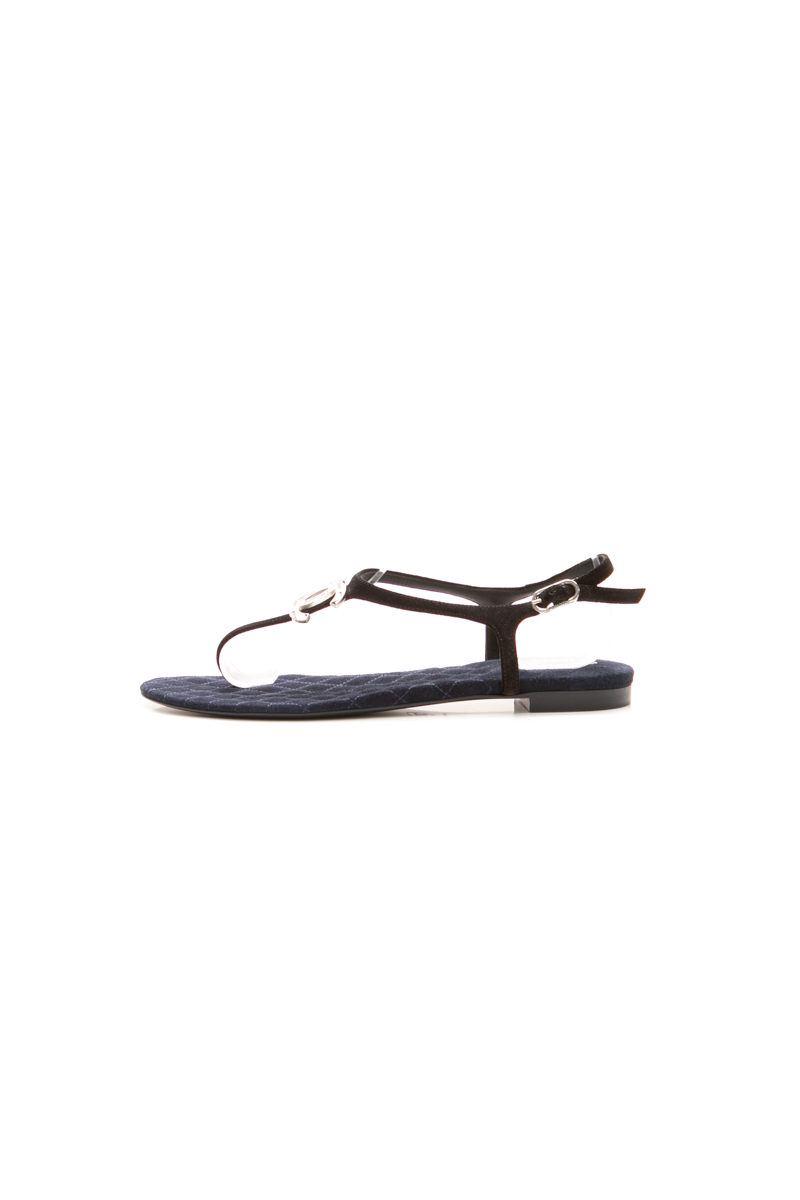 Chanel-CC-T-Strap-Sandals-Size-38-300414