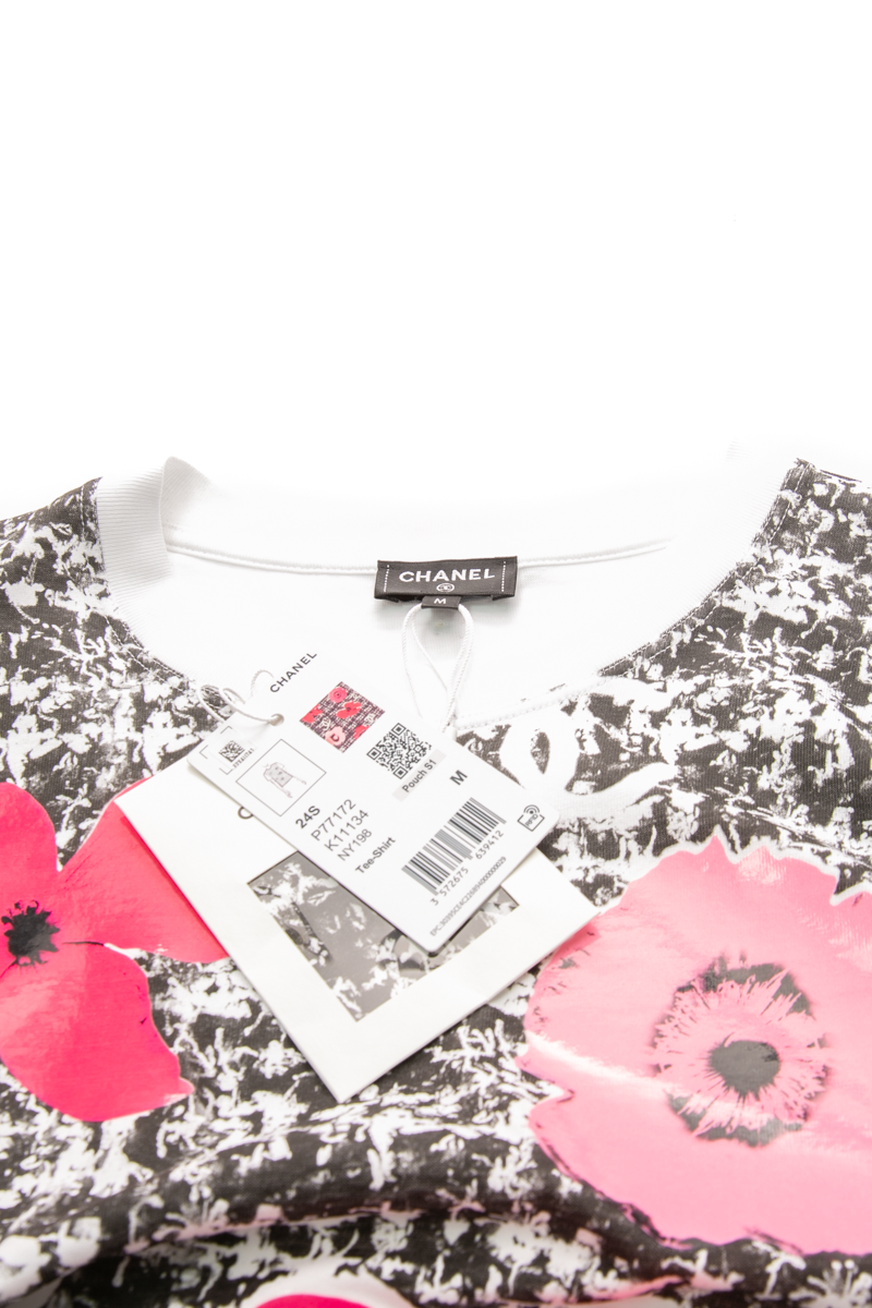 Tweed Print T-Shirt - Size Medium