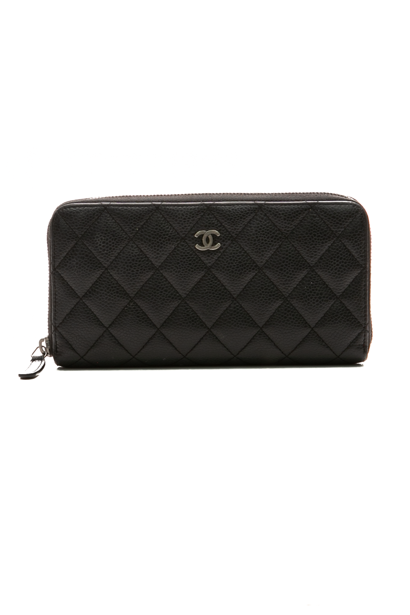 Chanel Quilted Zippy Wallet - Couture USA