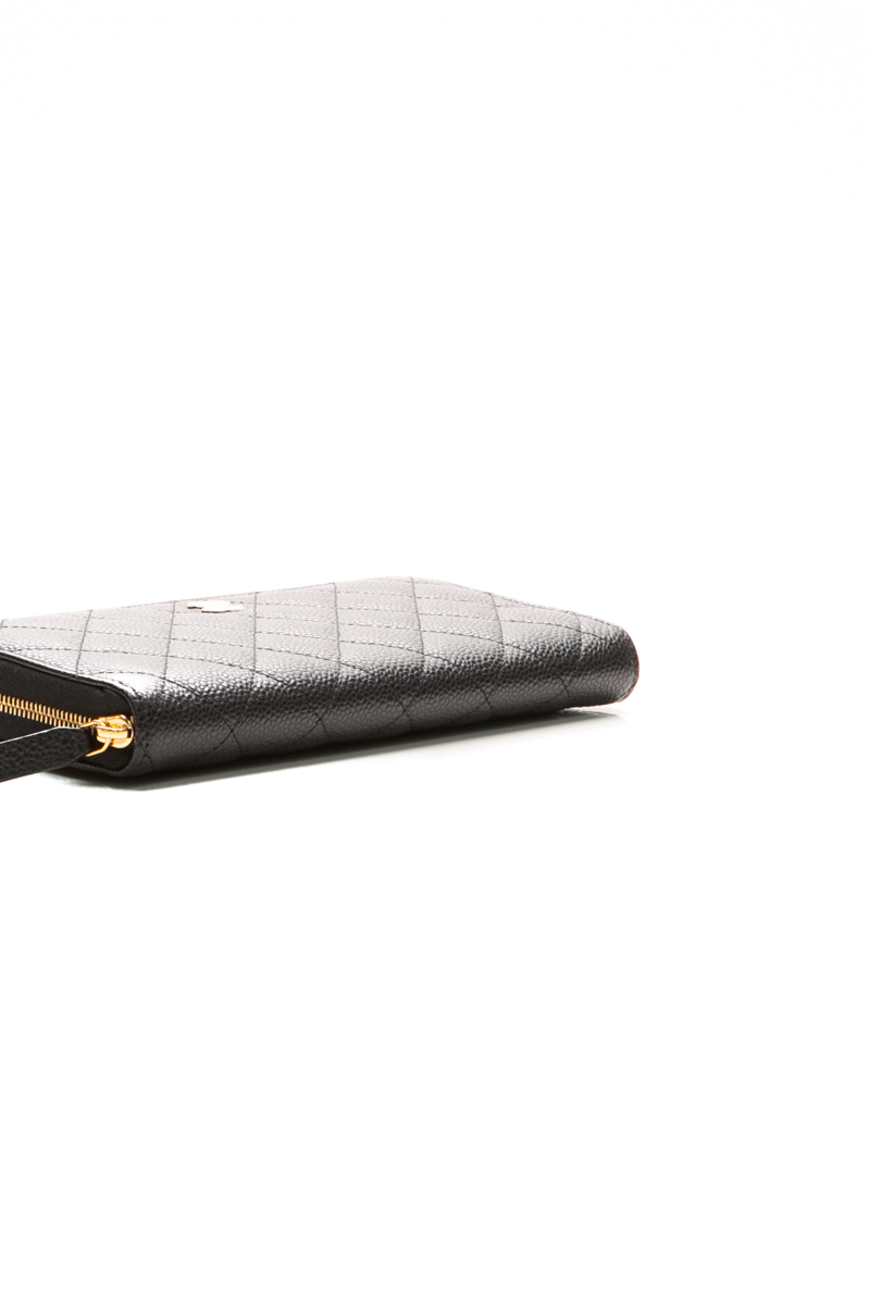 Quilted Zip Around Wallet