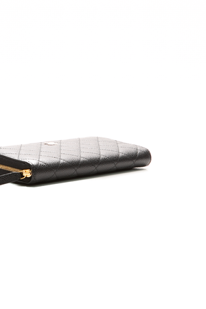 Quilted Zip Around Wallet