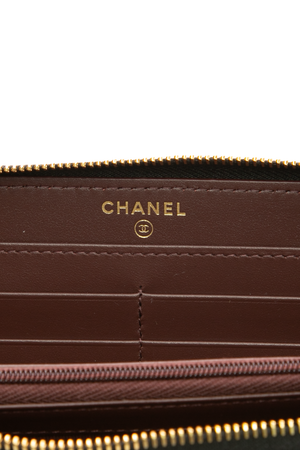 Quilted Zip Around Wallet
