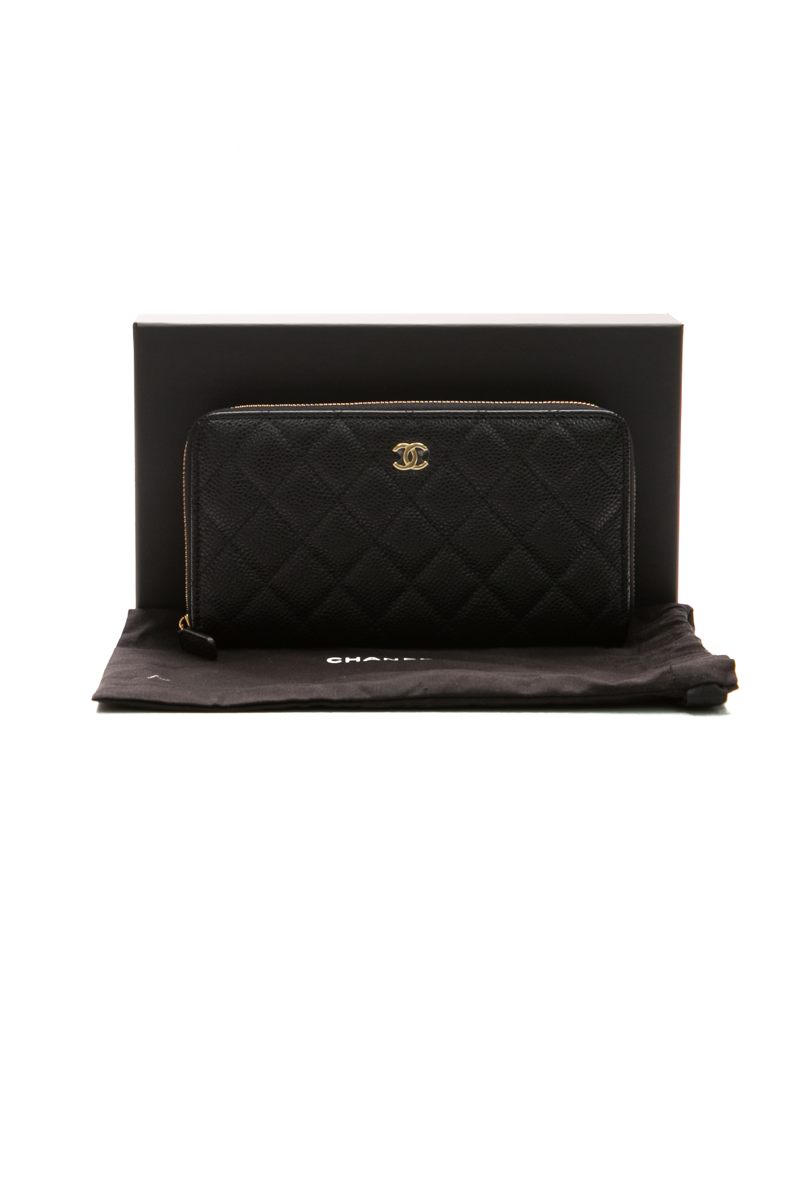Quilted Zip Around Wallet