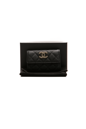 Crystal CC Flap Card Holder