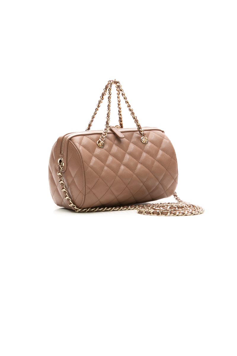 Quilted Barrel Bag