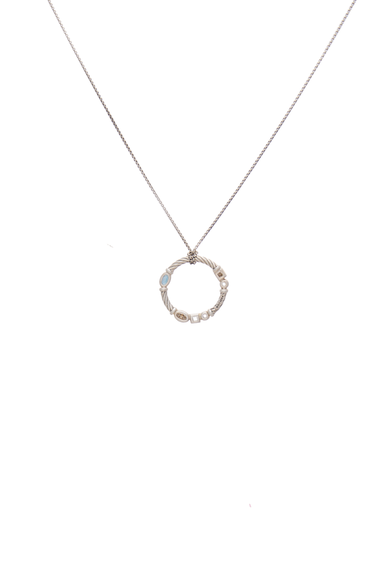 Cable Confetti Pendant Necklace