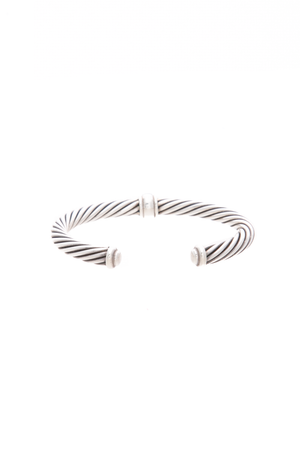 7 mm Diamond Station Classic Cable Bracelet