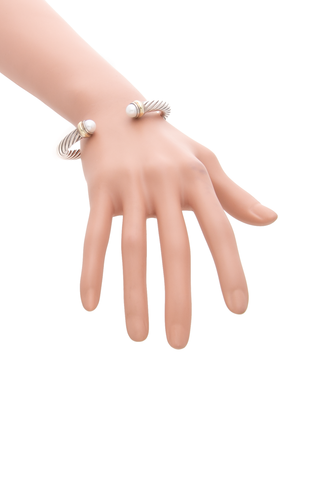 Classic Cable 7mm Cuff Bracelet