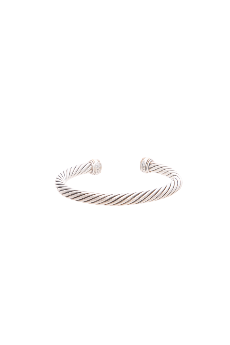 Classic Cable 7mm Cuff Bracelet