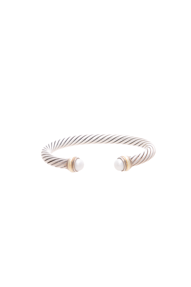 Classic Cable 7mm Cuff Bracelet