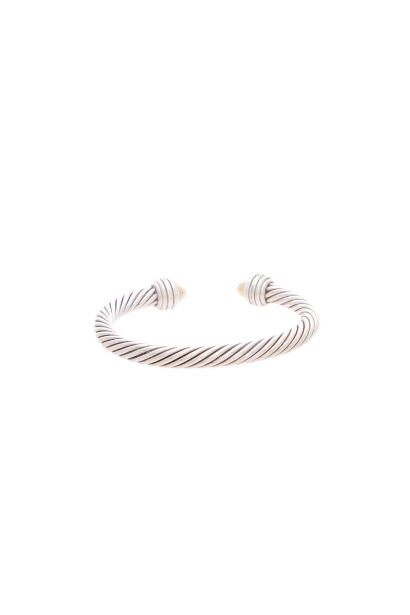 Classic Cable 7mm Cuff Bracelet