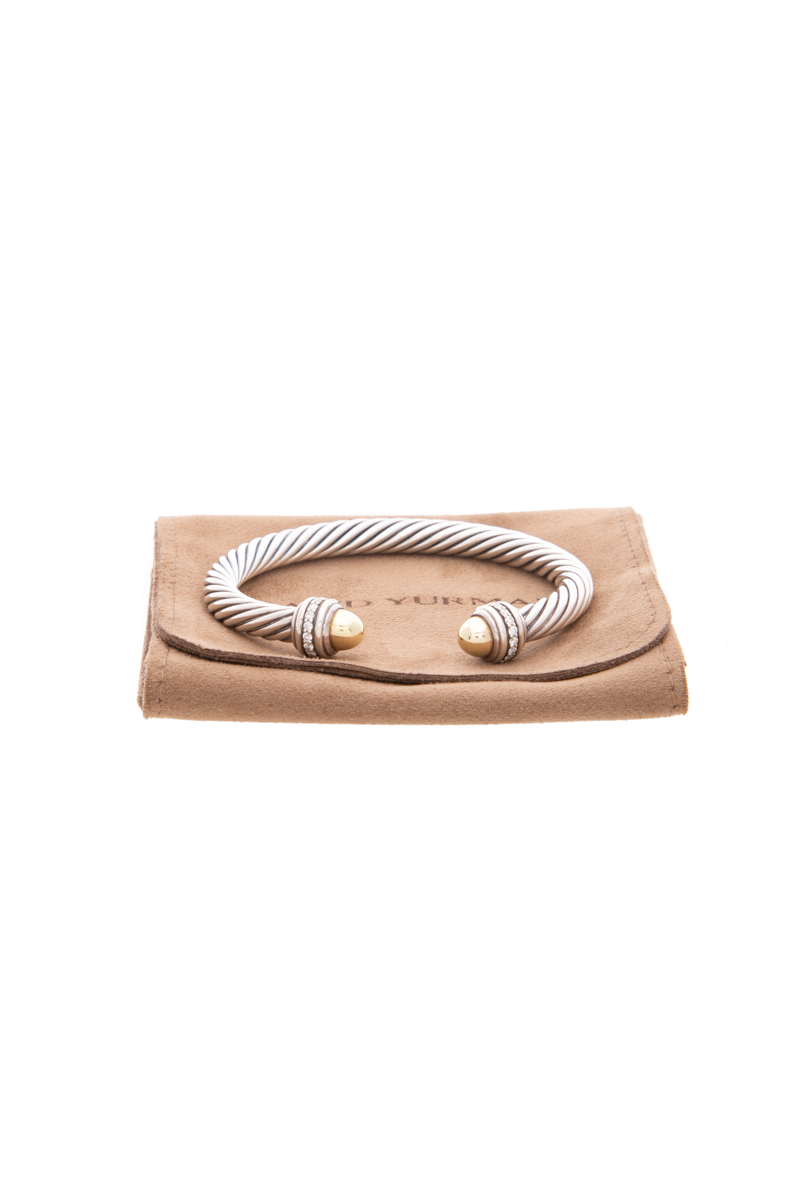 Classic Cable 7mm Cuff Bracelet