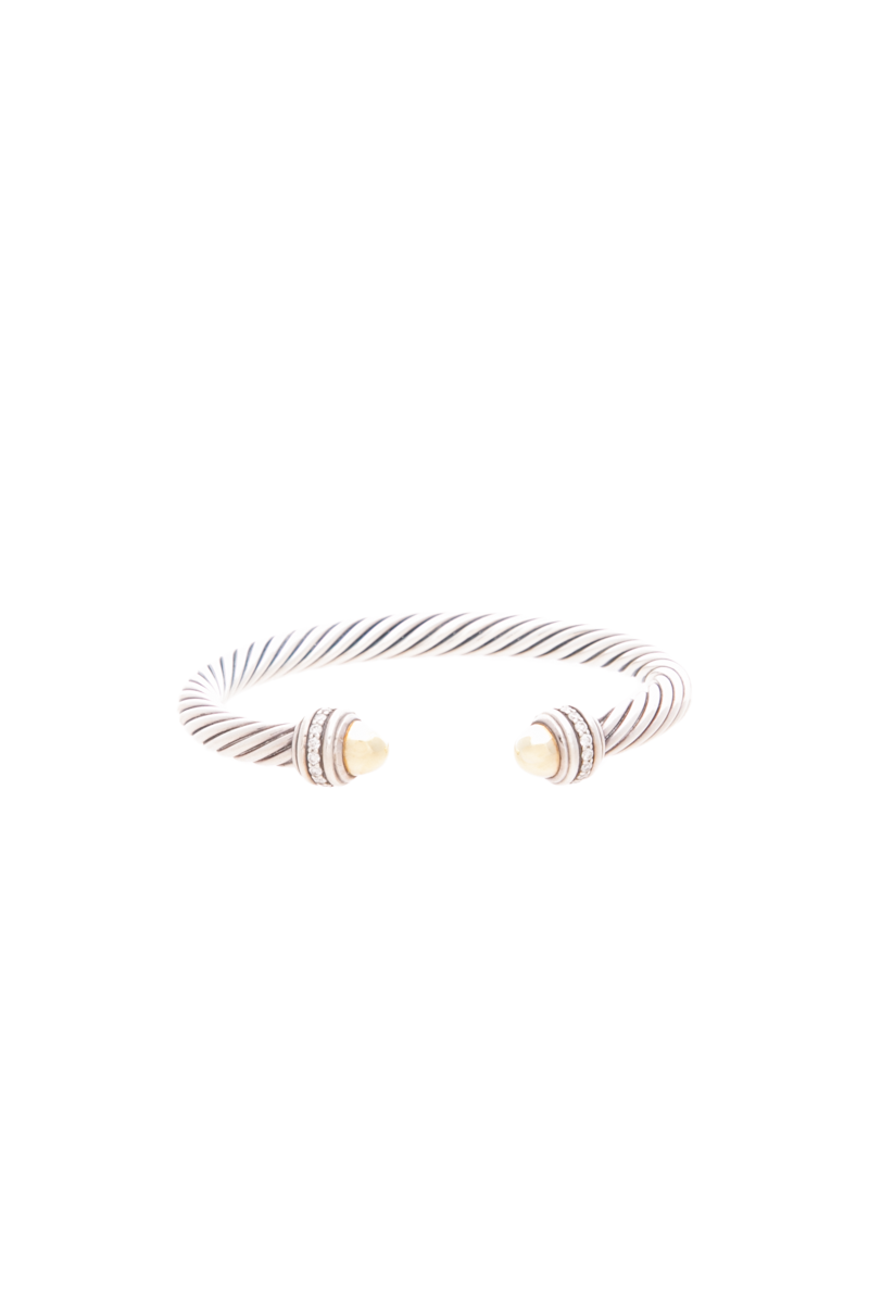 Classic Cable 7mm Cuff Bracelet