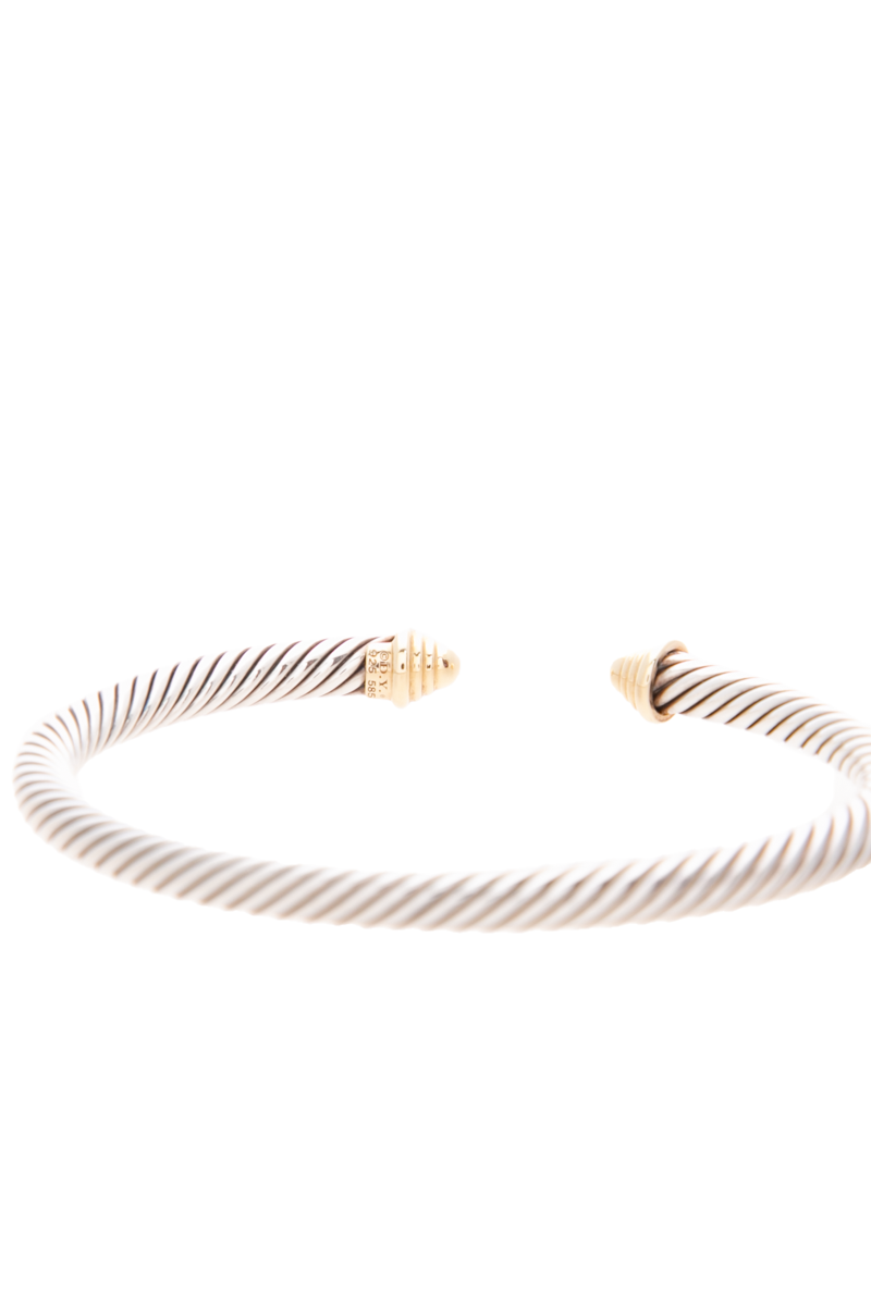Classic Cable 5mm Cuff Bracelet