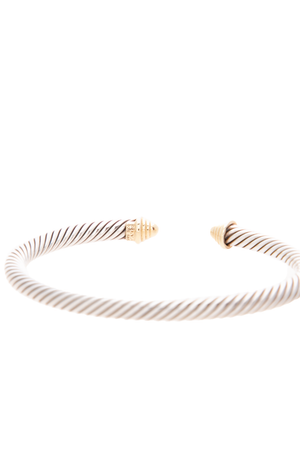 Classic Cable 5mm Cuff Bracelet