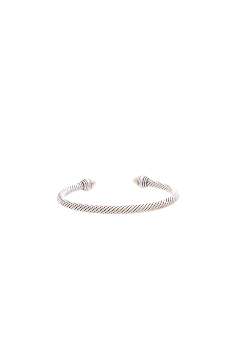 Classic Cable 5mm Cuff Bracelet