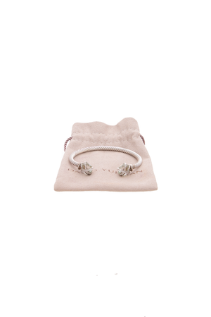 Prasiolite Cable Wrap Bracelet