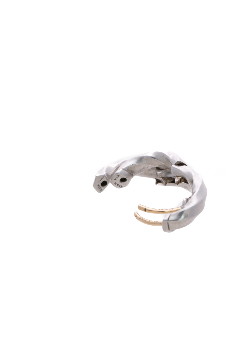 Cable Edge Hoop Earrings