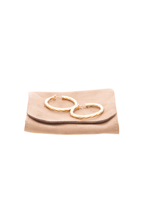 Cable Edge Hoop Earrings