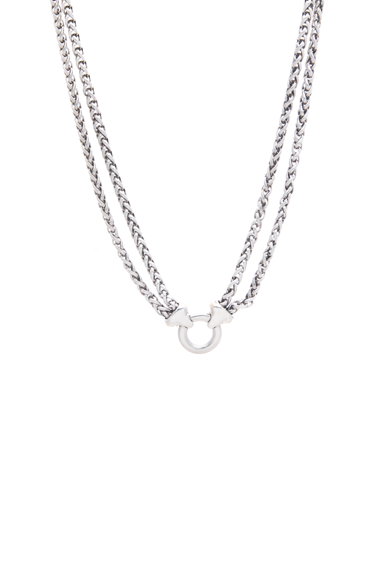 Double Wheat Donut Necklace