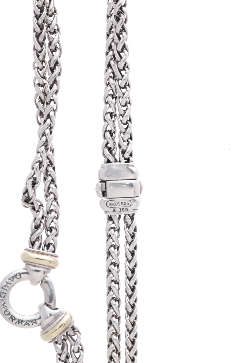 Double Wheat Donut Necklace