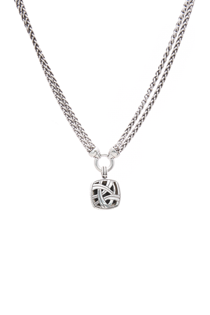 Double Wheat Chain with Albion Enhancer Necklace