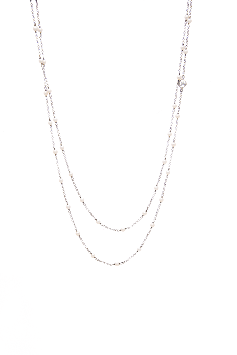 Pearl Station Necklace