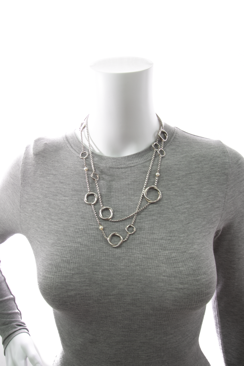 Infinity Long Station Necklace