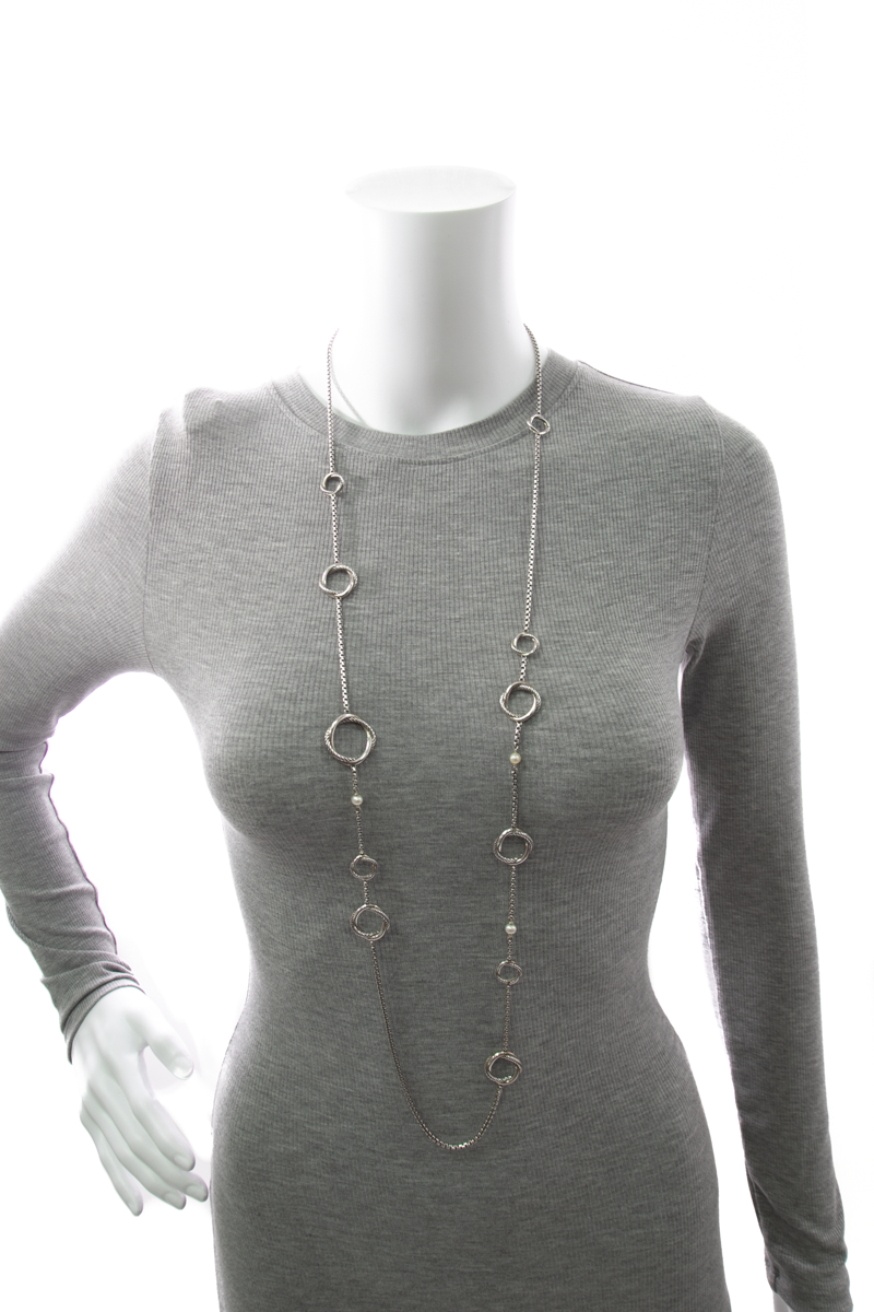 Infinity Long Station Necklace