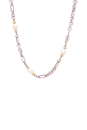Figaro Pearl Chain Necklace
