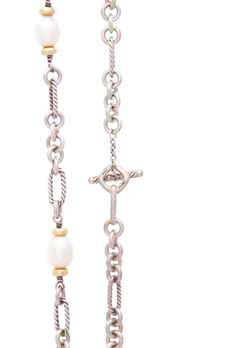 Figaro Pearl Chain Necklace