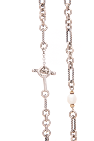 Pearl Figaro Long Chain Necklace