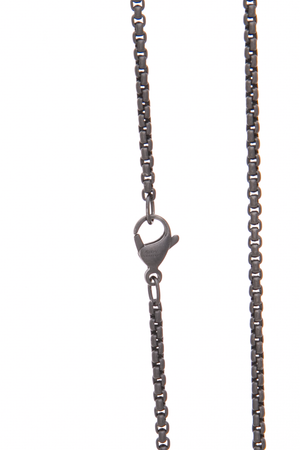 Men's Meteorite Dog Tag Necklace