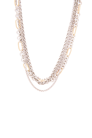 Mixed Chain Bib Necklace