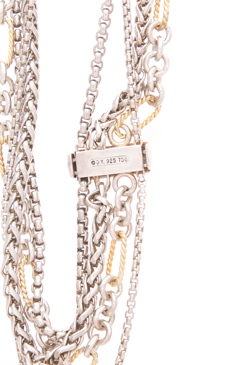 Mixed Chain Bib Necklace