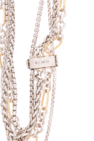 Mixed Chain Bib Necklace