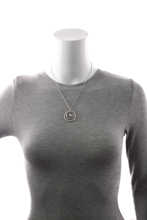 Mobile Circle Pendant Necklace