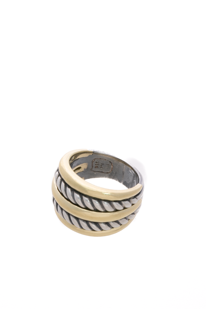 Wide Cable Band Ring - Size 7