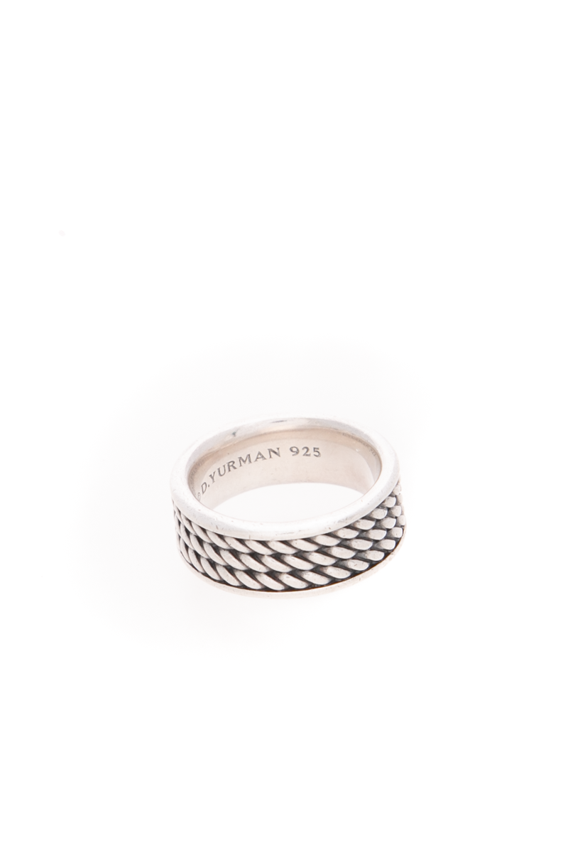 Men's Cable Band Ring - Size 8