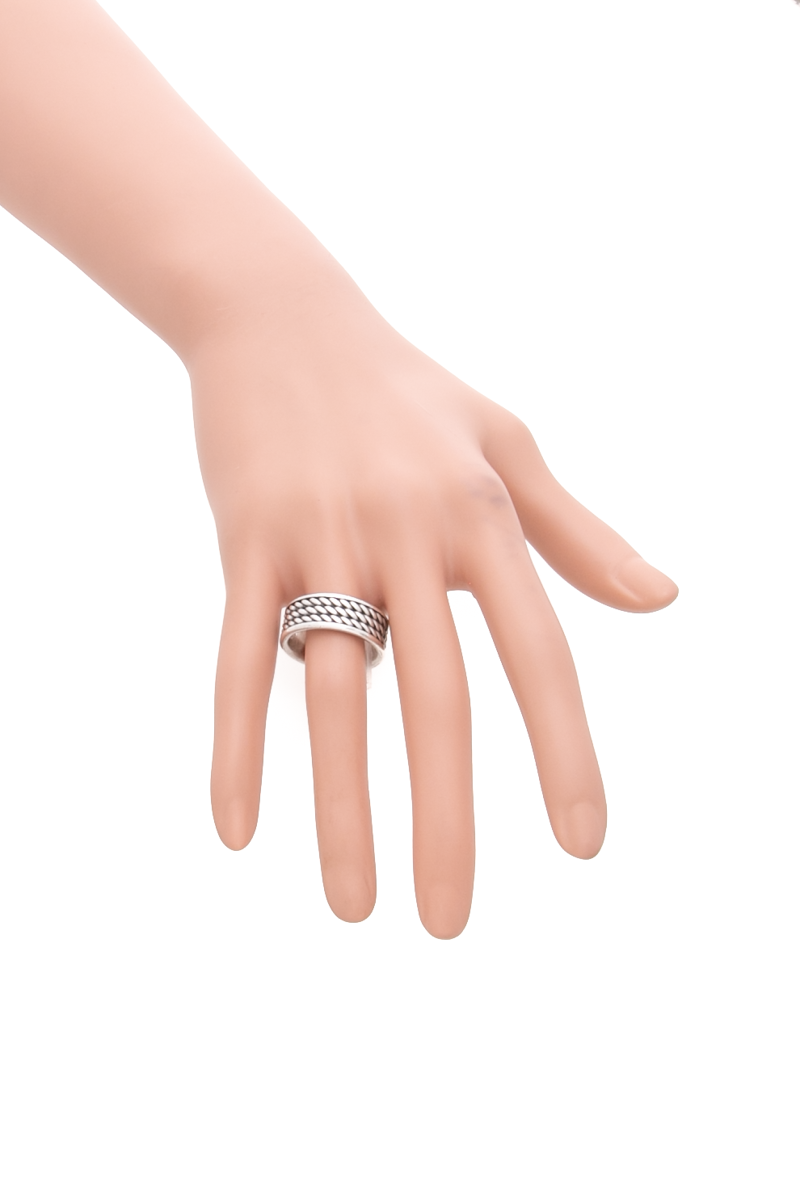 Men's Cable Band Ring - Size 8