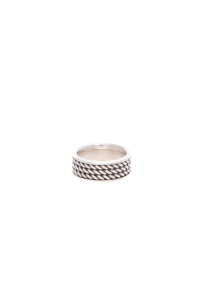 Men's Cable Band Ring - Size 8