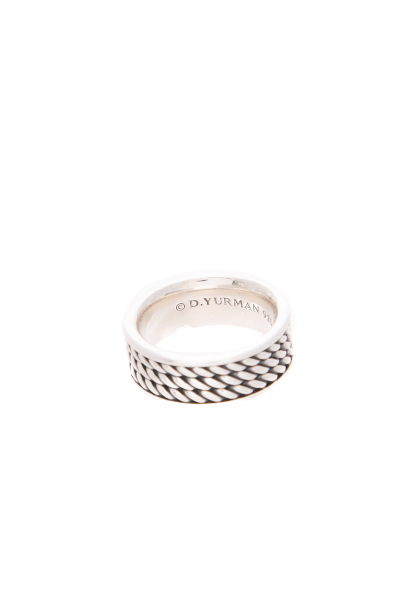 Men's Cable Band Ring - Size 8