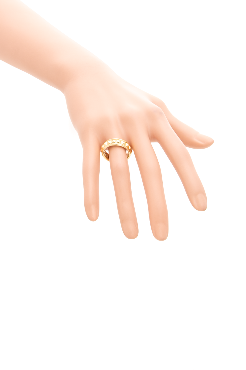 Pyramid Band Ring 6.5mm - Size 8