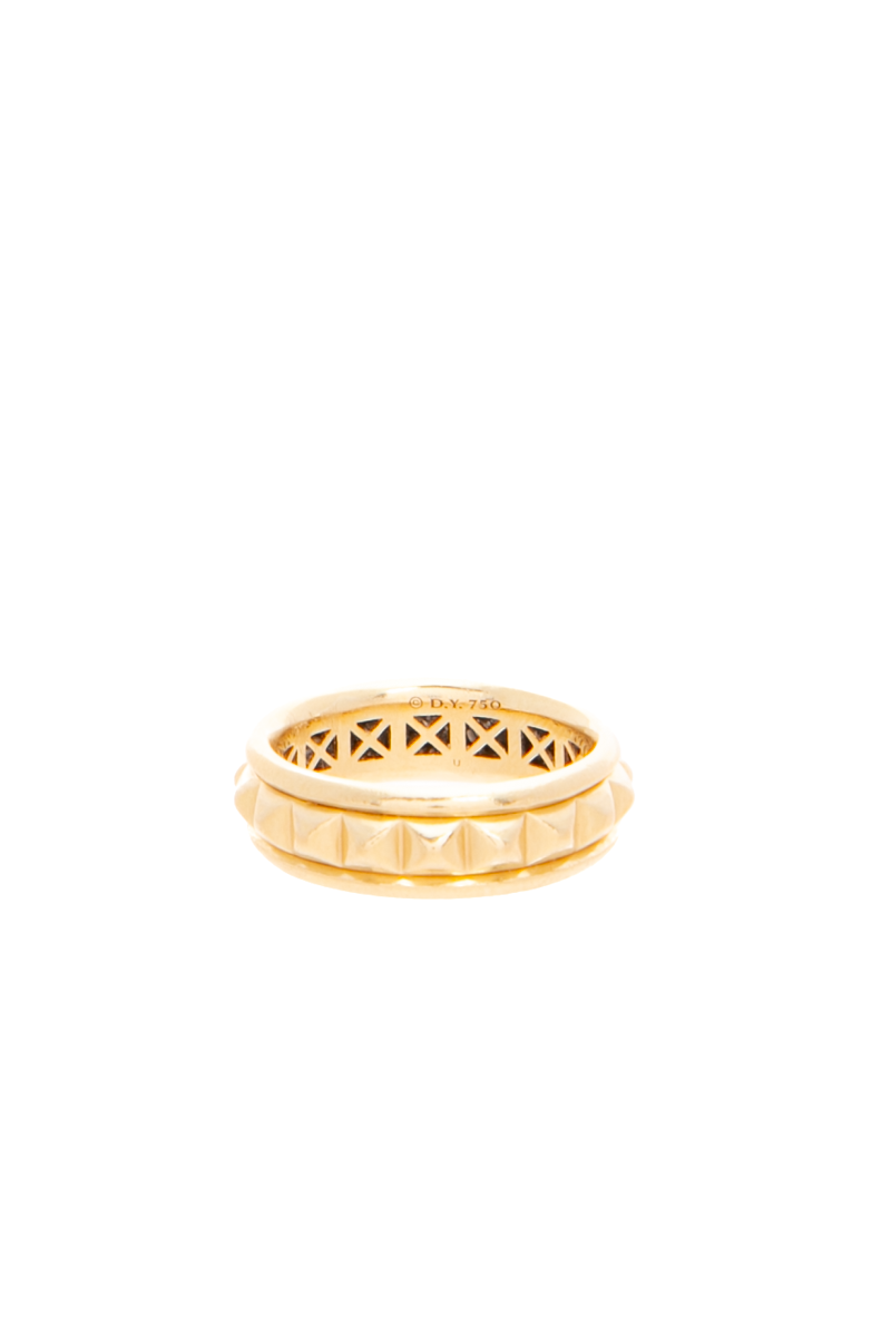 Pyramid Band Ring 6.5mm - Size 8